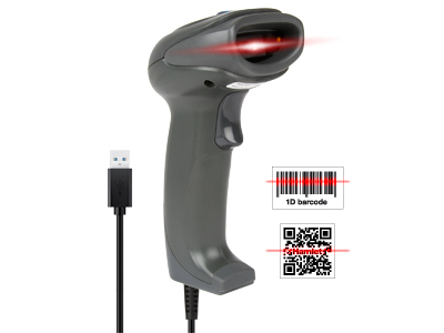 Hongu 2D Scanner Lettore di Codici a Barre USB, Pistola Barcode per