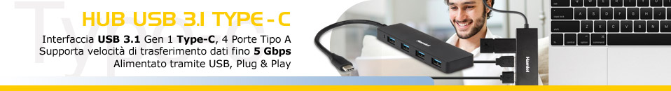 Hub USB 3.1 Type-C 4 Porte